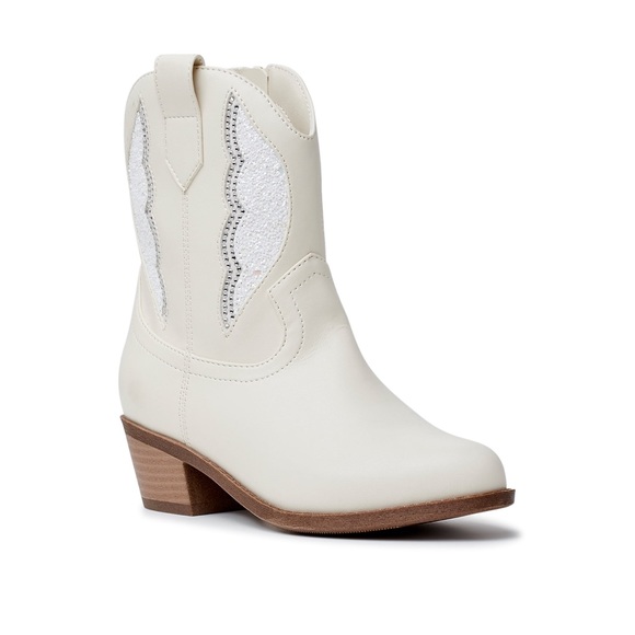 Madden NYC Little Girl & Big Girl Fashion Cowgirl White Boot Brand New! - Picture 2 of 8